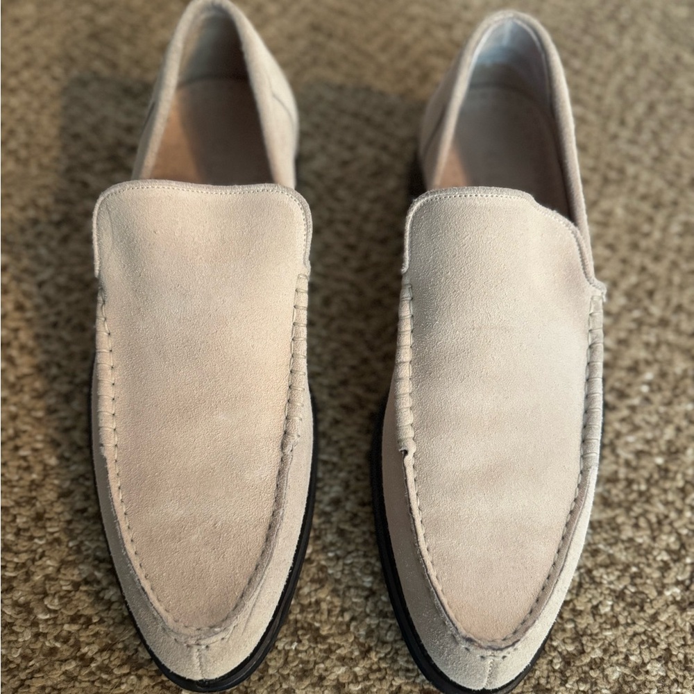 Men's Cream Italian Loafers
